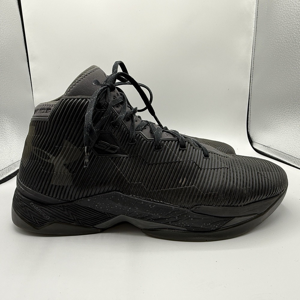 Under Armour SC Top Gun Steph Curry Men's Black Basketball Sneakers Sz 12.5